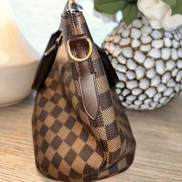 LOUIS VUITTON Damier Ebene Siena Tote & Matching Wallet Set Women's Purse - Picture 7 of 17